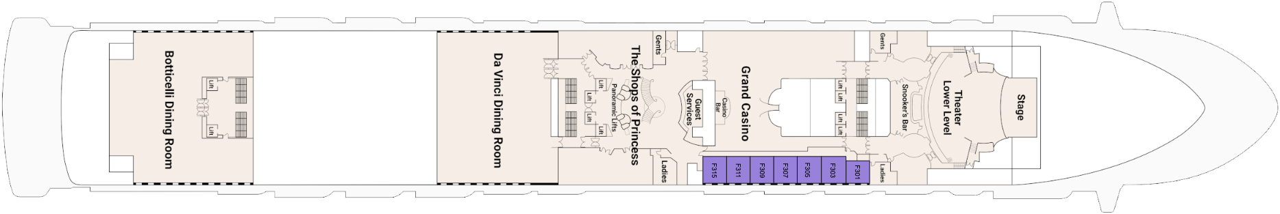 Princess Cruises Grand Princess Deck 6 - Fiesta.png